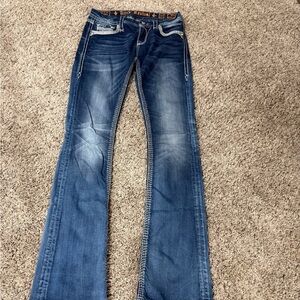 Rock Revival Women's Flare Jeans in Blue